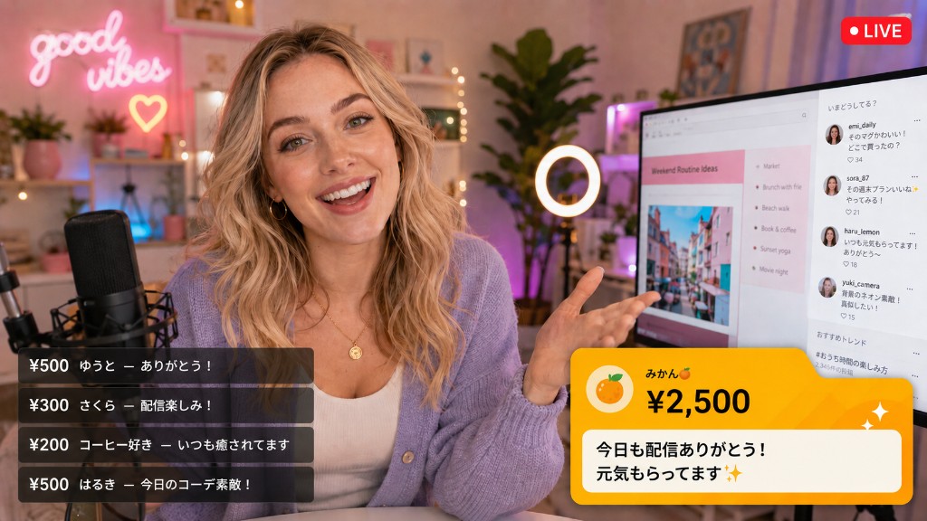 Demo of Rukayu overlay on a live stream